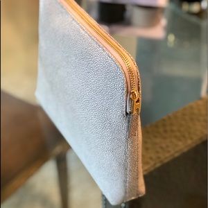 India Hicks Leather Insider Clutch